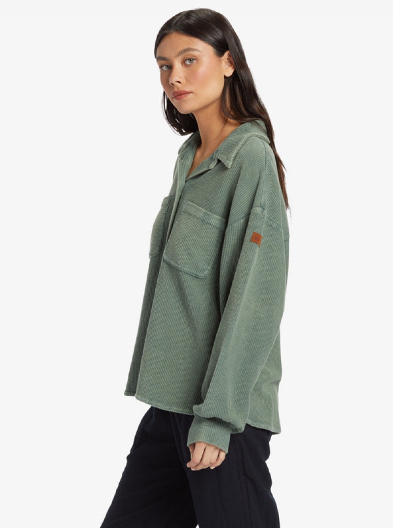 Roxy Off Duty Knit Shacket Μπουφαν | 2065QRMVC