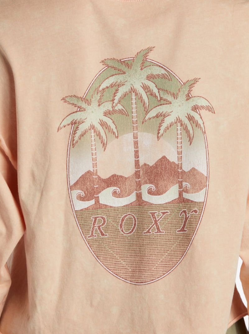 Roxy Palm Arcana Cropped Oversized Long Sleeve Φουτερ με Κουκουλα | 5273XVJQT