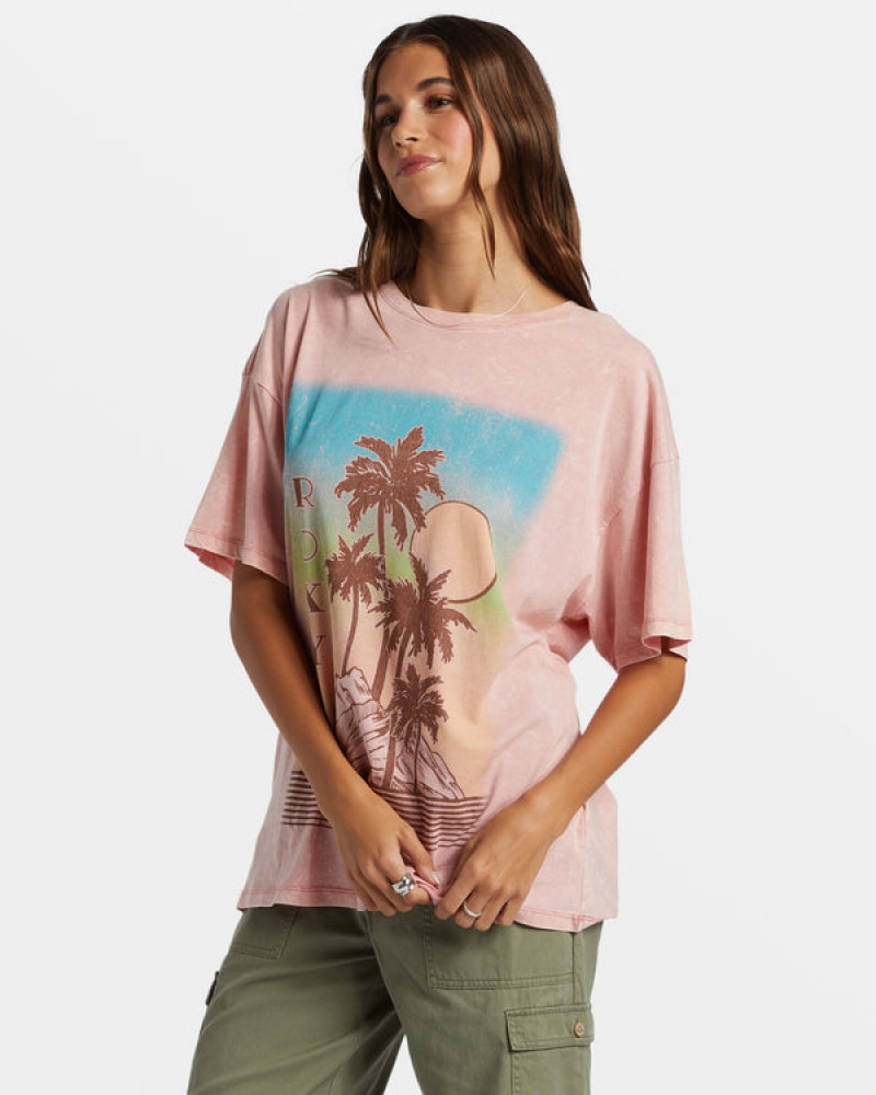 Roxy Palm Springs Oversized μπλουζακια | 2978RJBPF