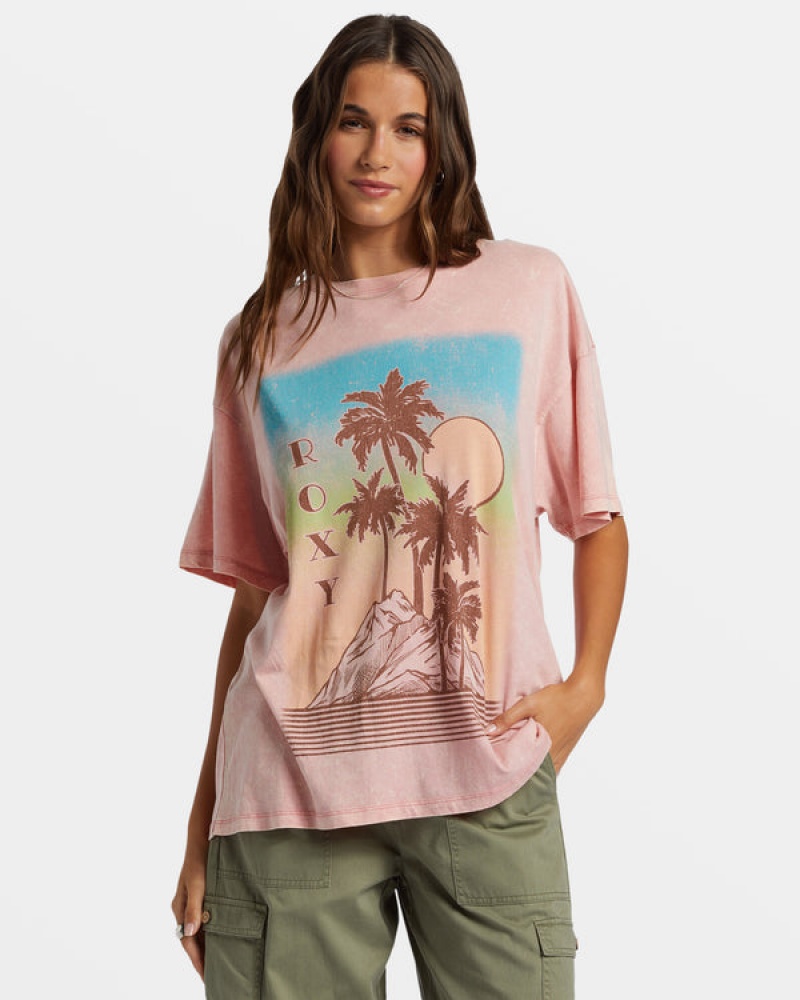 Roxy Palm Springs Oversized μπλουζακια | 2978RJBPF