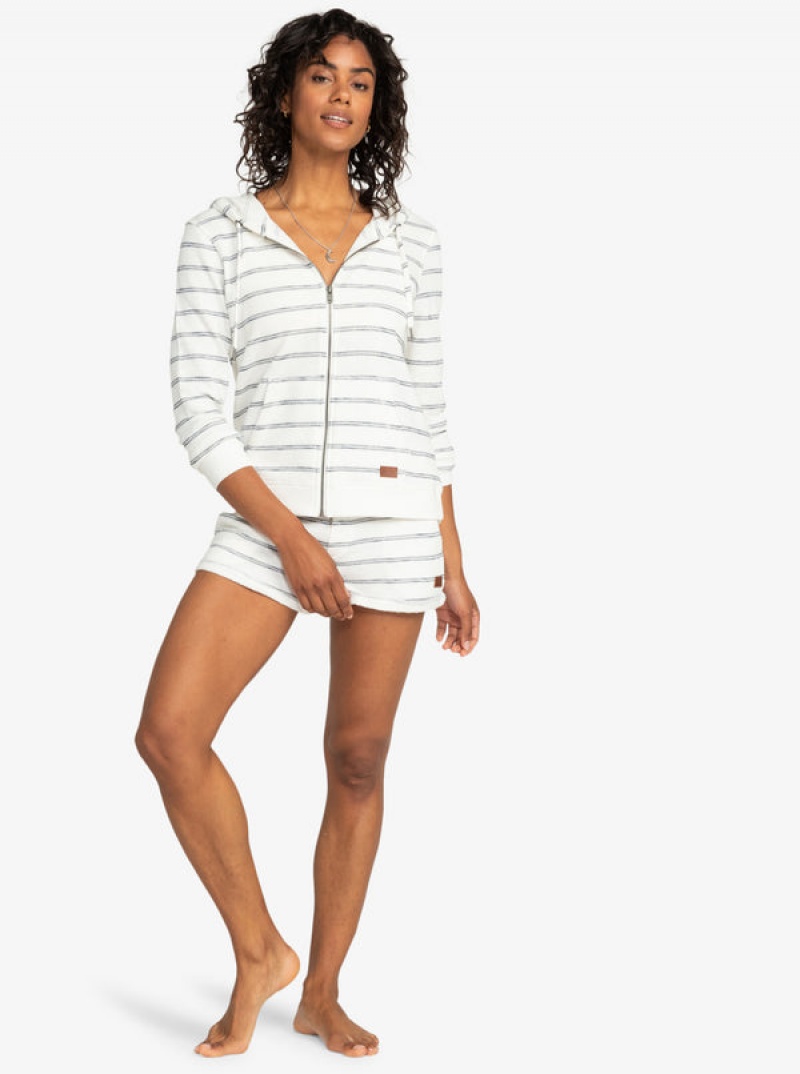 Roxy Perfect Wave Stripes Zip-Up Φουτερ με Κουκουλα | 8351SCPEQ