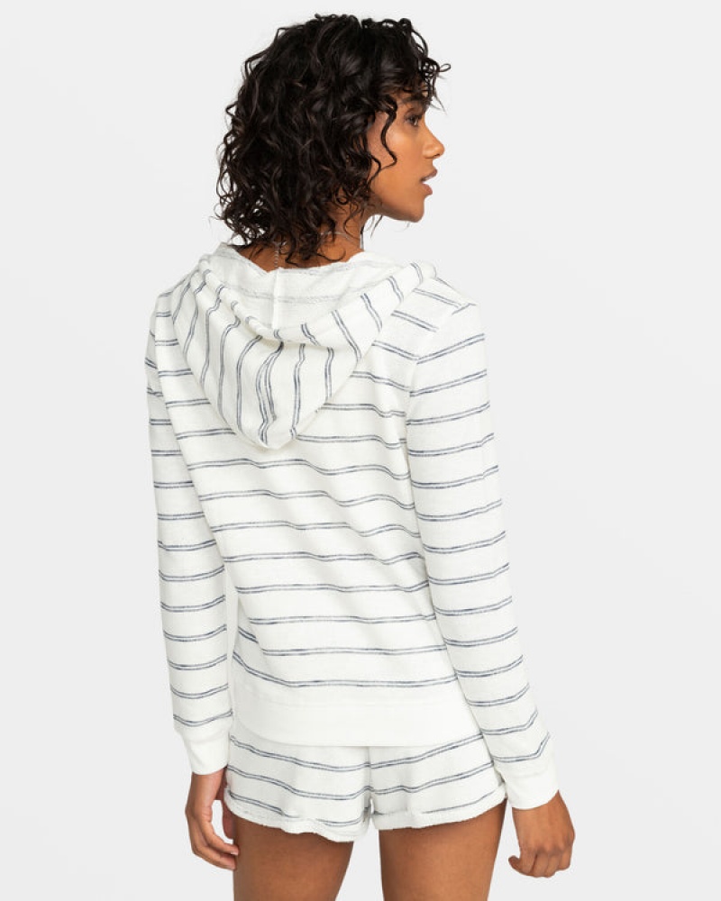 Roxy Perfect Wave Stripes Zip-Up Φουτερ με Κουκουλα | 8351SCPEQ