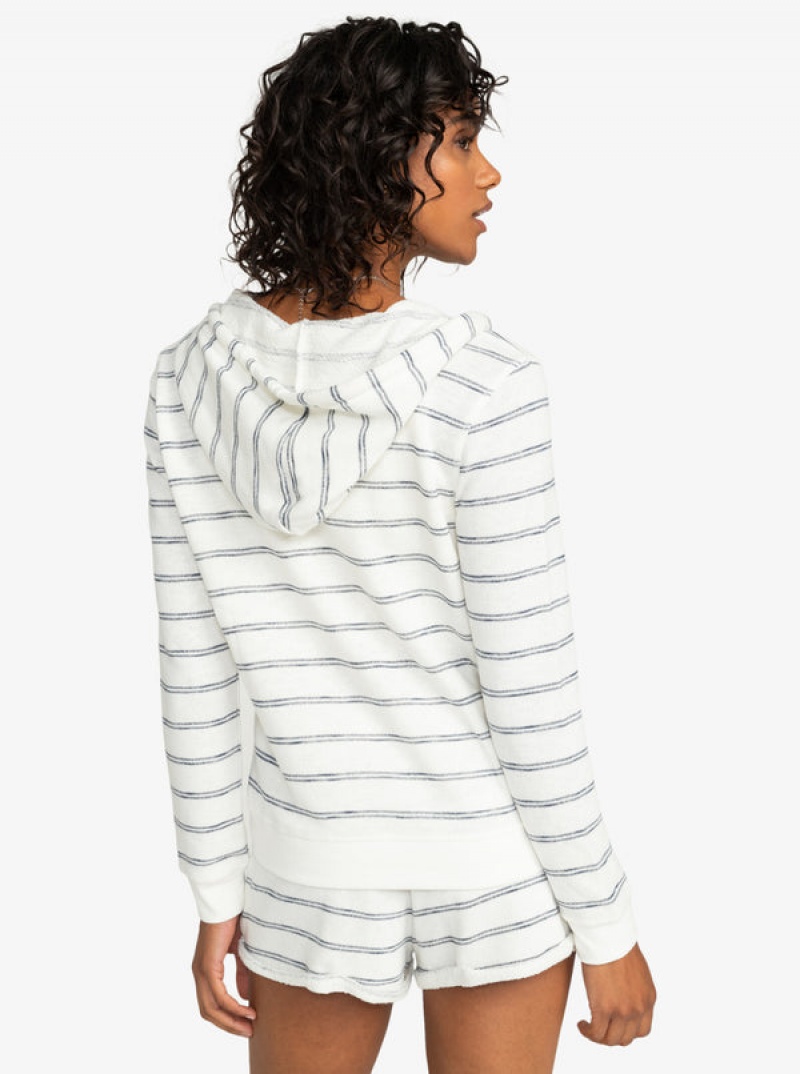 Roxy Perfect Wave Stripes Zip-Up Φουτερ με Κουκουλα | 8351SCPEQ