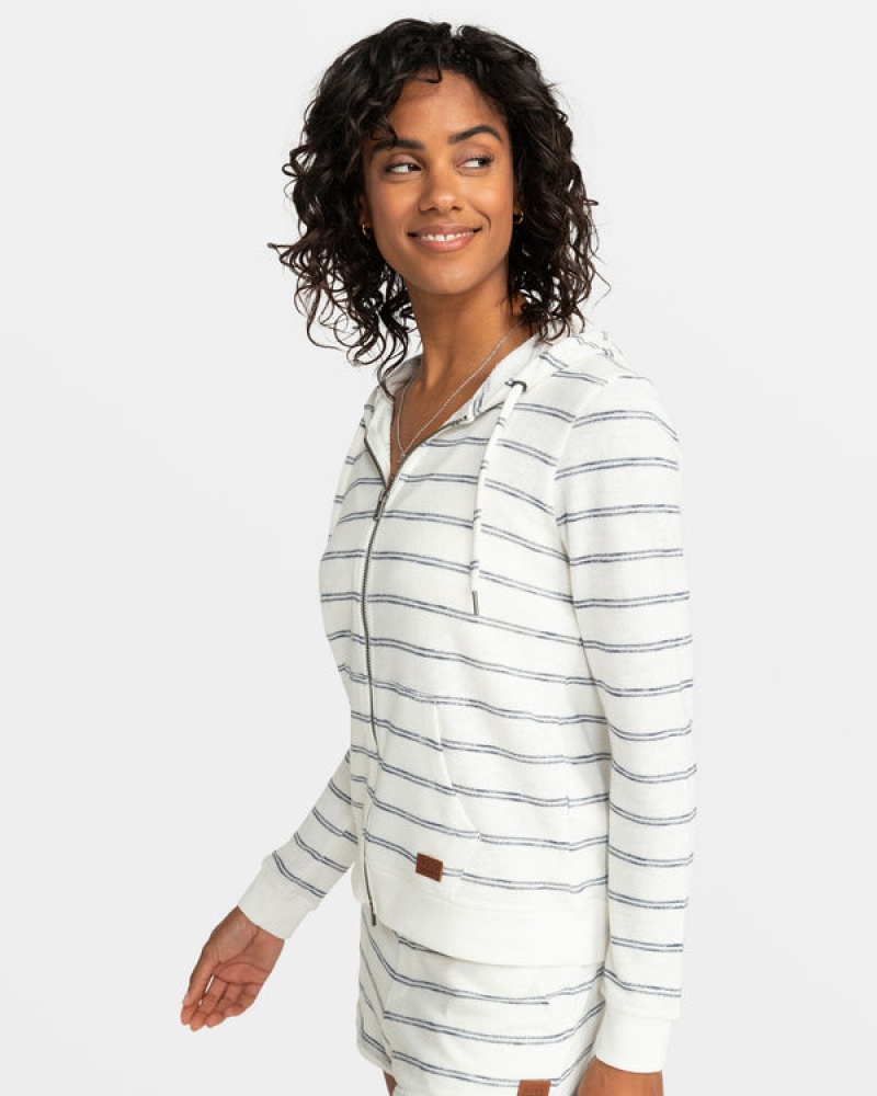 Roxy Perfect Wave Stripes Zip-Up Φουτερ με Κουκουλα | 8351SCPEQ