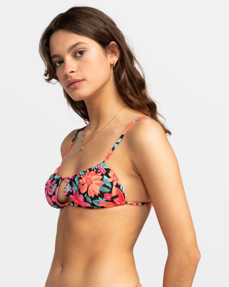 Roxy Printed Beach Classics Bralette μπικίνι τοπ | 7813DFYMH