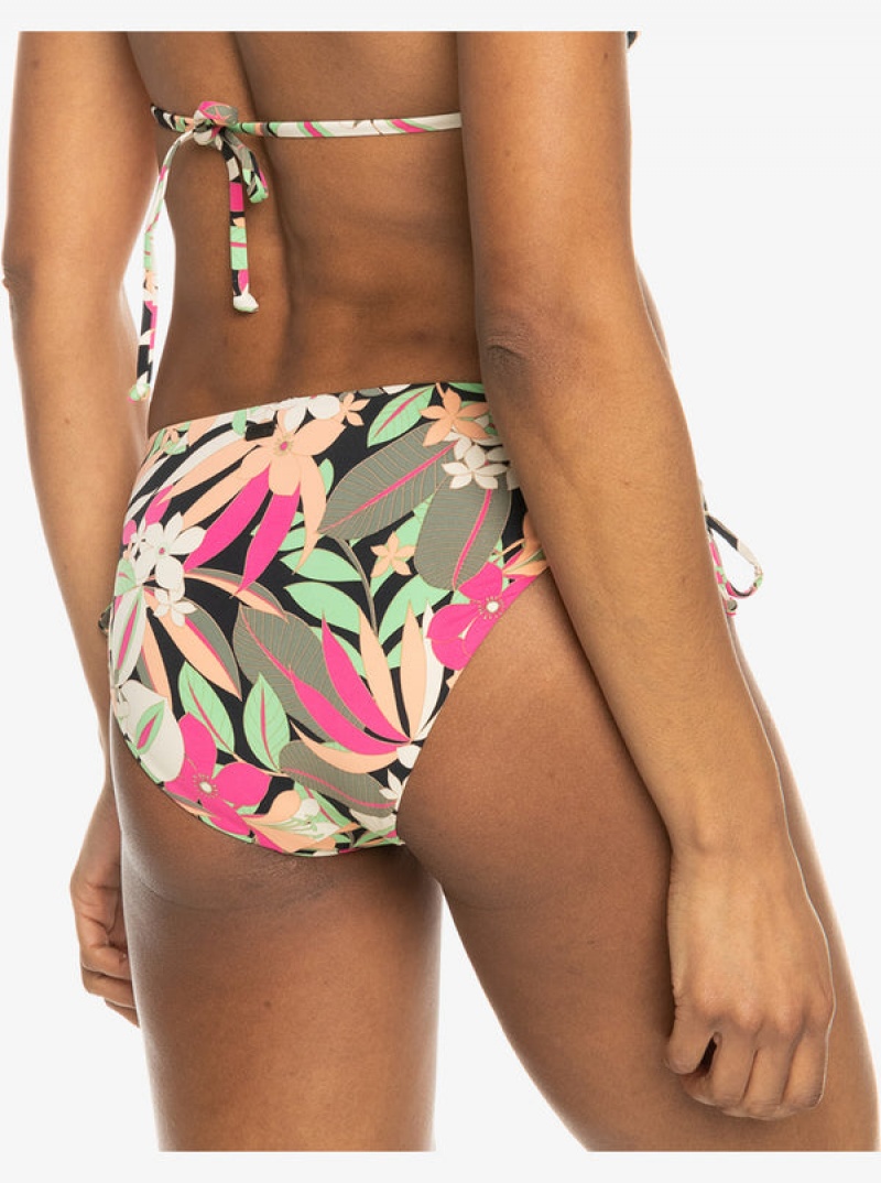 Roxy Printed Beach Classics Hipster Side-Tie μπικίνι πάτο | 7382QKTXG