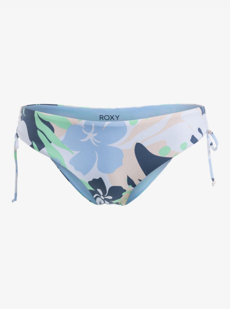 Roxy Printed Beach Classics Hipster Side-Tie μπικίνι πάτο | 3296WSZNA