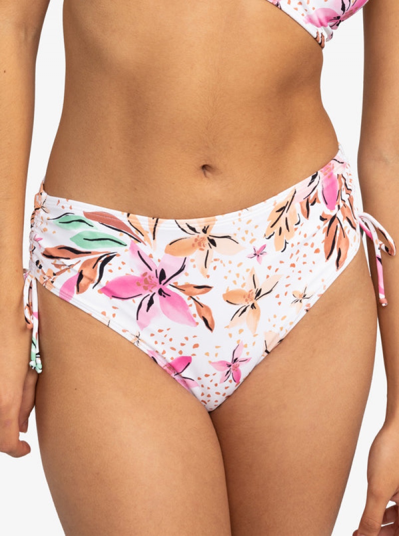 Roxy Printed Beach Classics Moderate Side-Tie μπικίνι πάτο | 7289NYJUM