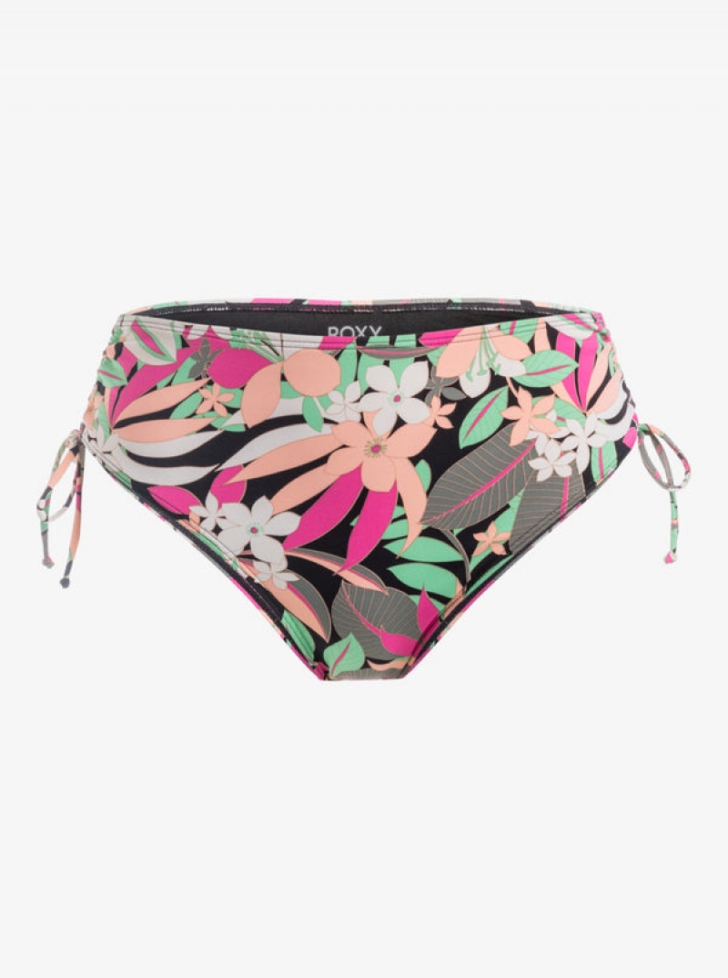 Roxy Printed Beach Classics Moderate Side-Tie μπικίνι πάτο | 2861YGEUL