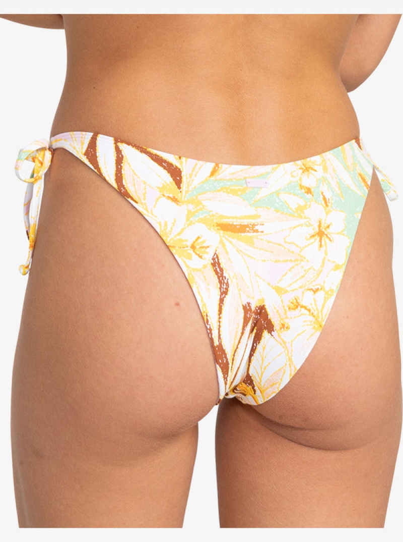 Roxy Printed Beach Classics Tie Side High Leg Cheeky μπικίνι πάτο | 3715QLZXC