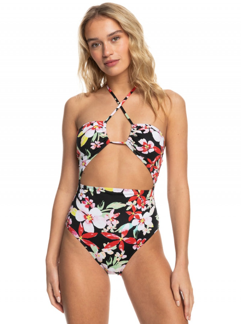 Roxy Printed Beach Classics Μόδας One-Piece Μαγιό | 6498GFTYZ