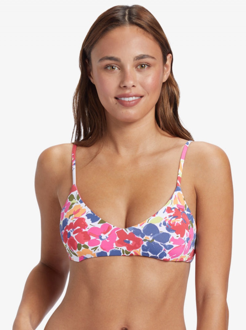 Roxy Printed Beach Classics Αθλητικά Triangle μπικίνι τοπ | 7492NVLPT