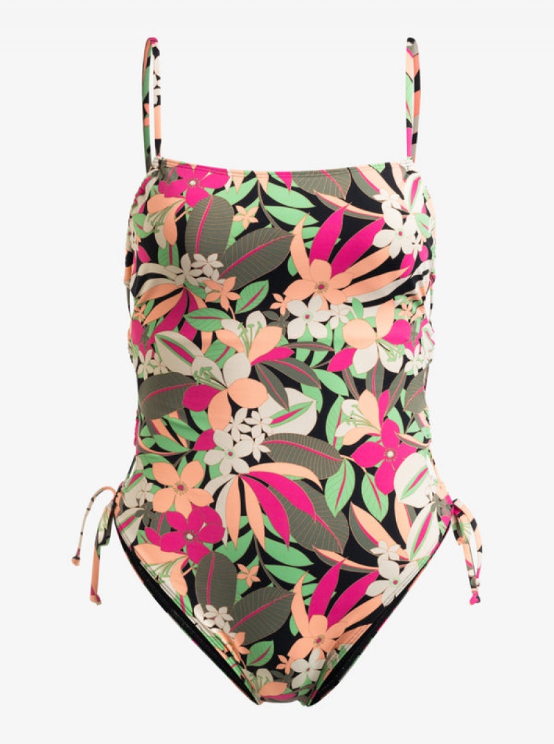 Roxy Printed Beach Classics δαντελα Up One-Piece Μαγιό | 7409YTNSB