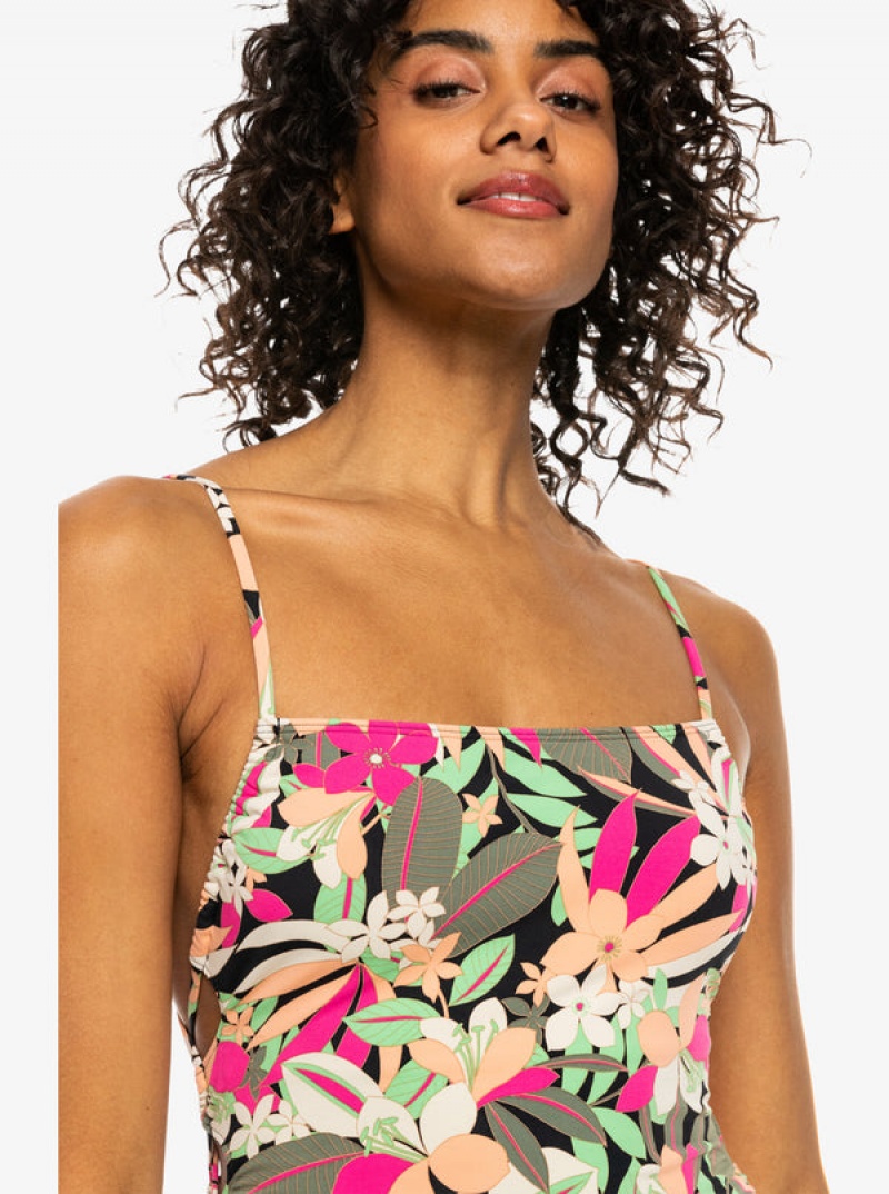 Roxy Printed Beach Classics δαντελα Up One-Piece Μαγιό | 7409YTNSB