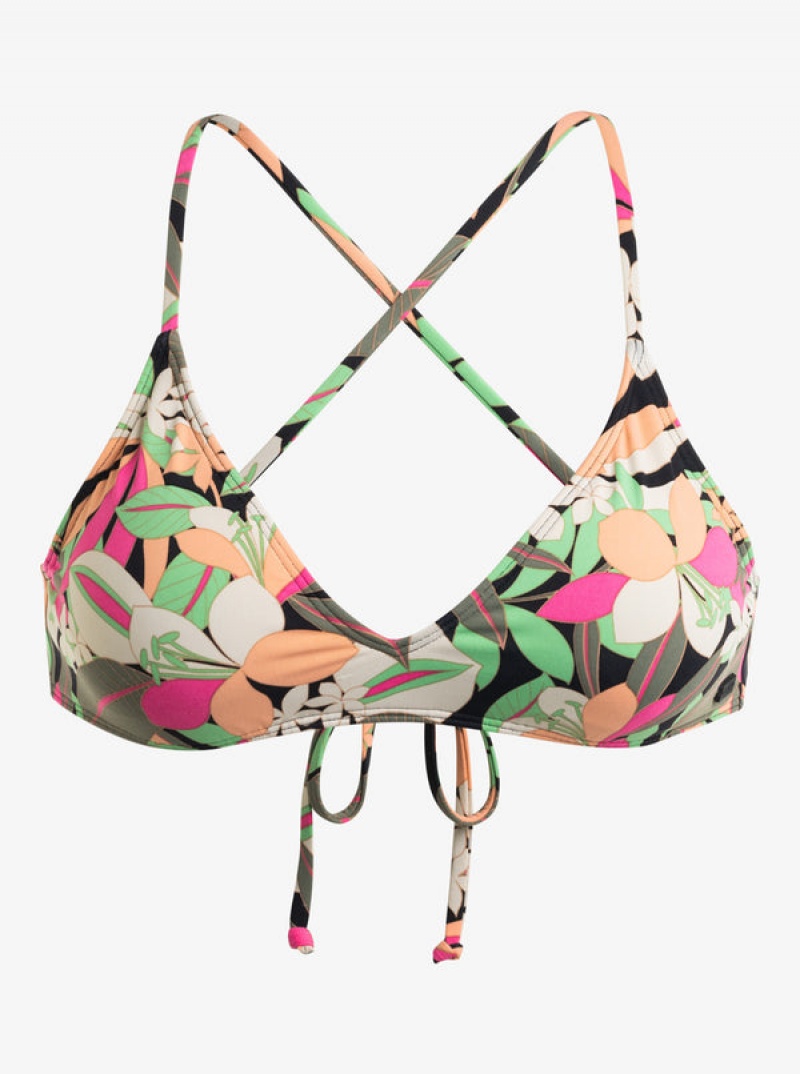 Roxy Printed Beach Classics strappy Bra μπικίνι τοπ | 9675ZHMVA