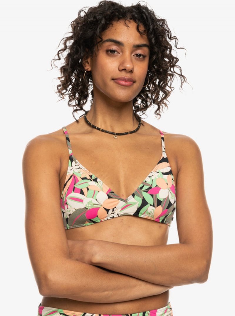 Roxy Printed Beach Classics strappy Bra μπικίνι τοπ | 9675ZHMVA