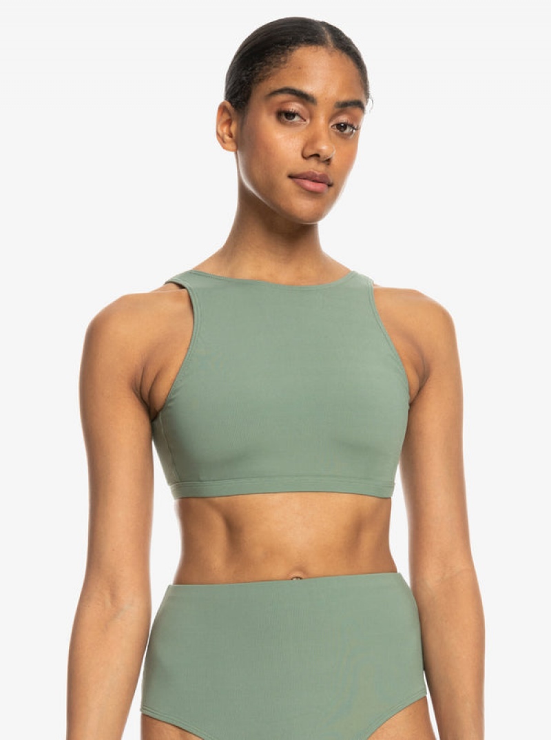 Roxy Pro The Pop Up Crop μπικίνι τοπ | 7463QJHAT