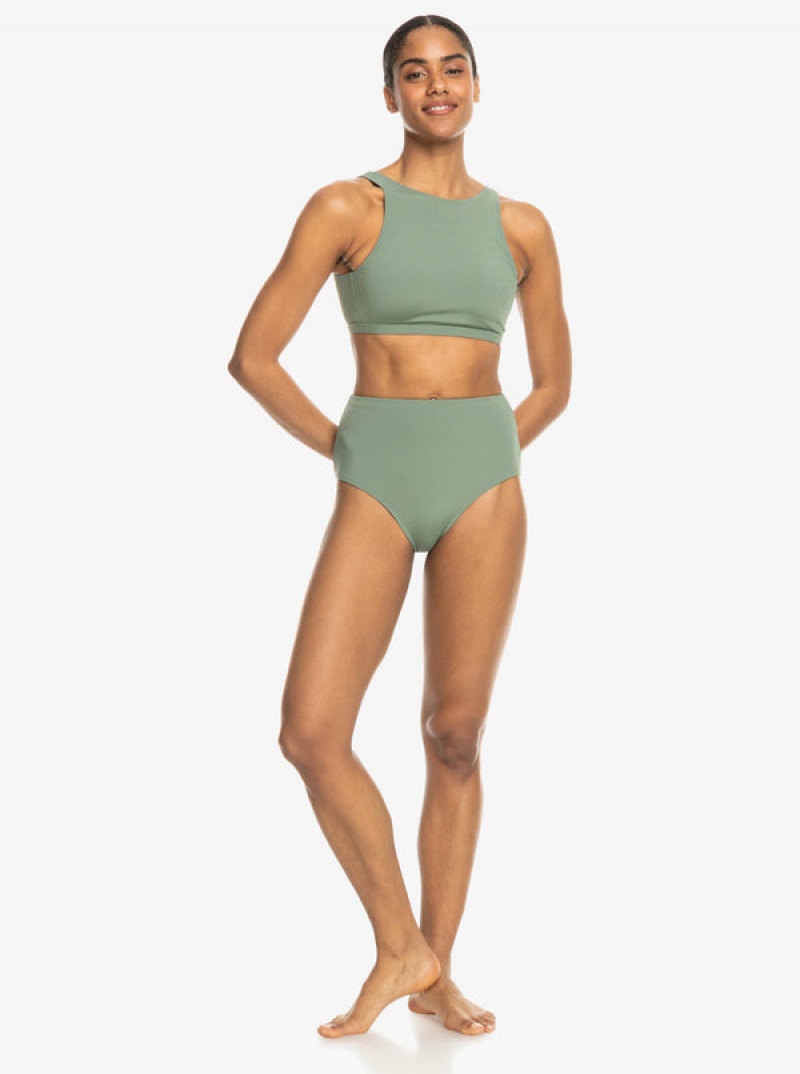 Roxy Pro The Pop Up Crop μπικίνι τοπ | 7463QJHAT