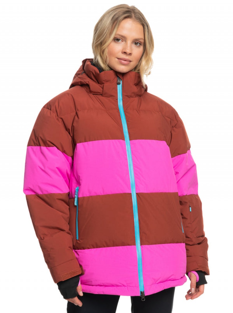 Roxy ROWLEY Block Puffer Technical μπουφαν Snowboard | 5948EDNSJ