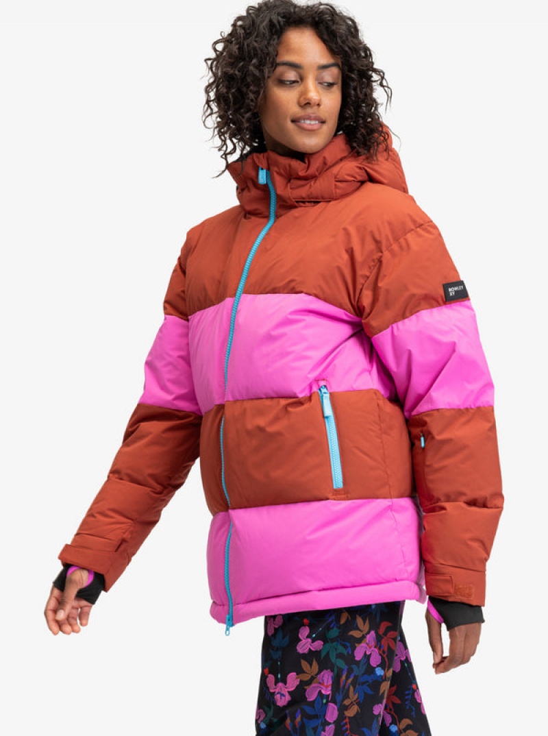 Roxy ROWLEY Block Puffer Technical μπουφαν Snowboard | 5948EDNSJ