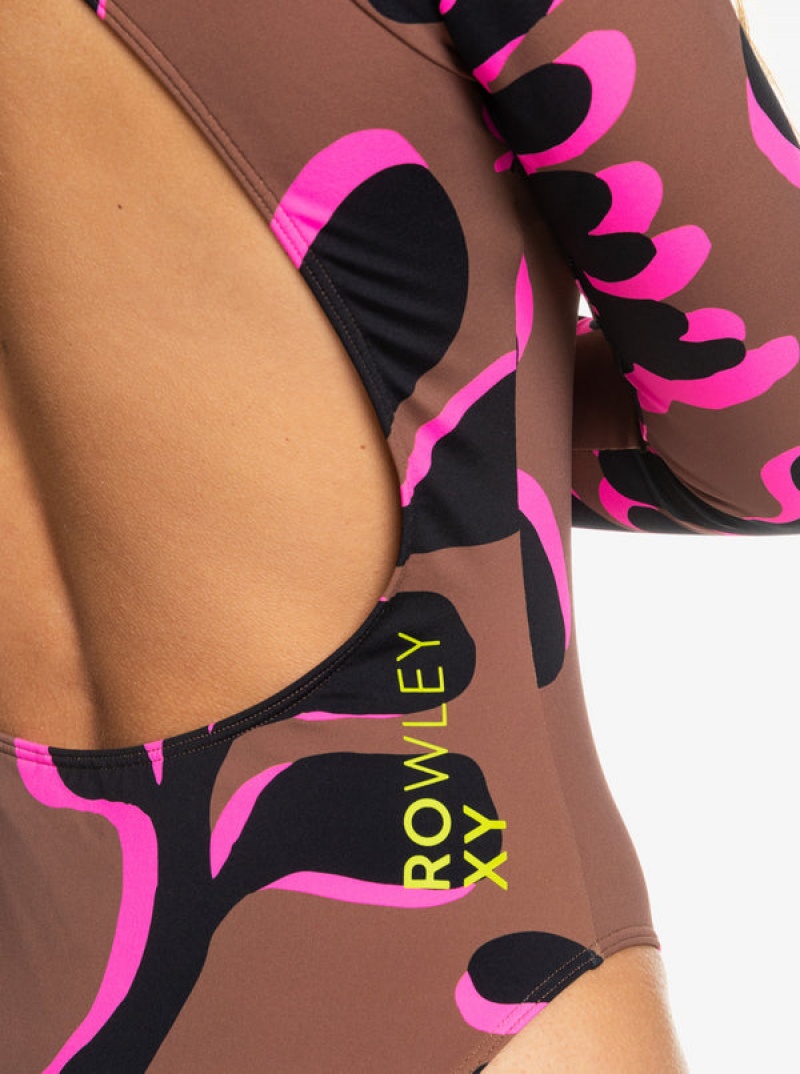 Roxy ROWLEY Long Sleeve One-Piece Μαγιό | 2917VXEKH