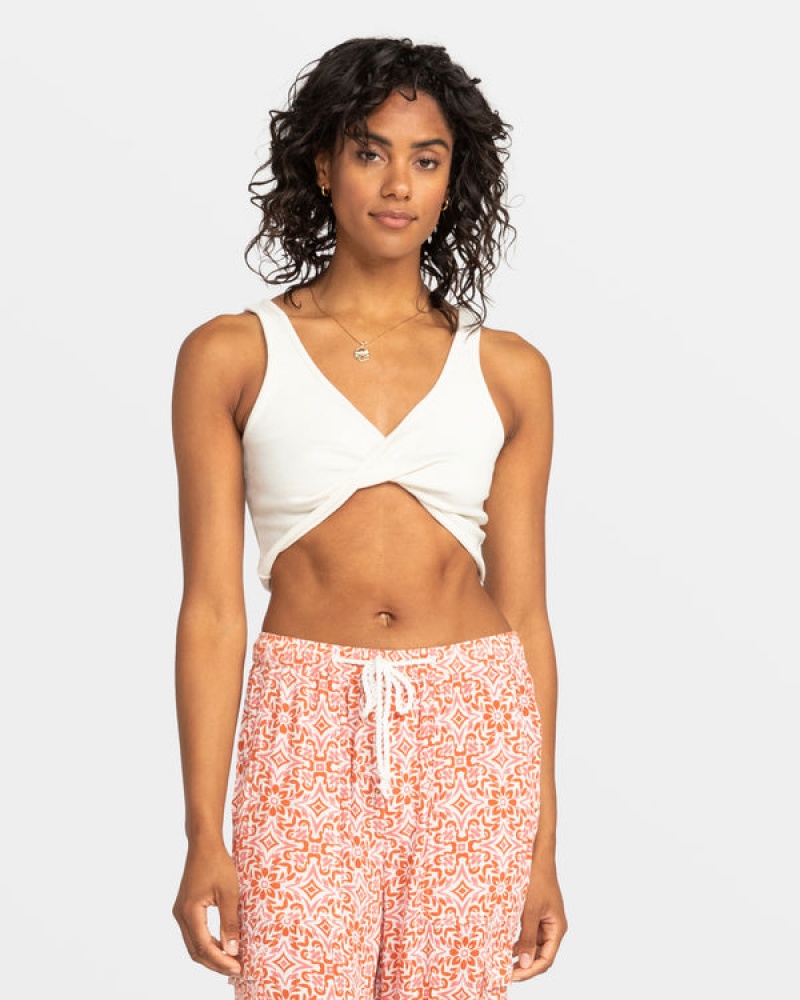 Roxy Riviera Cropped αμανικα μπλουζακια | 1405OGJLV