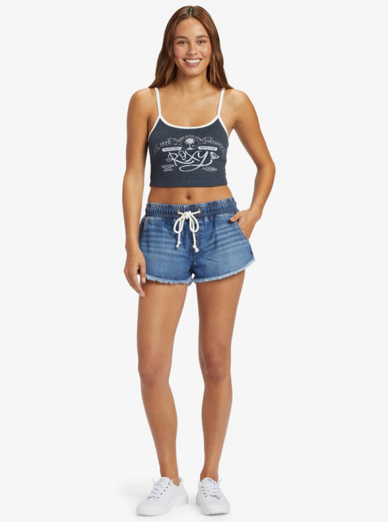 Roxy Scenic Route Denim Denim Σορτσ | 6259QYOIN