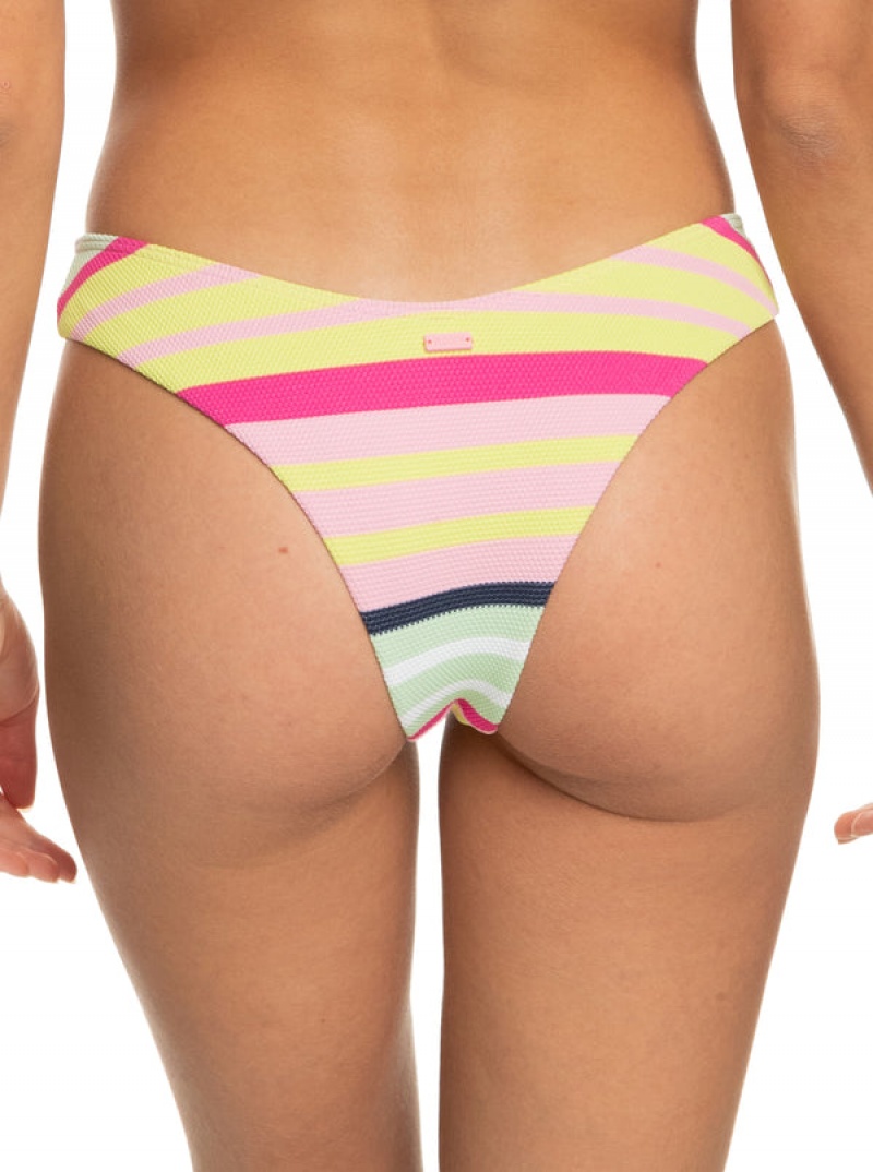 Roxy Stripe Soul Cheeky μπικίνι πάτο | 4579MRUXC