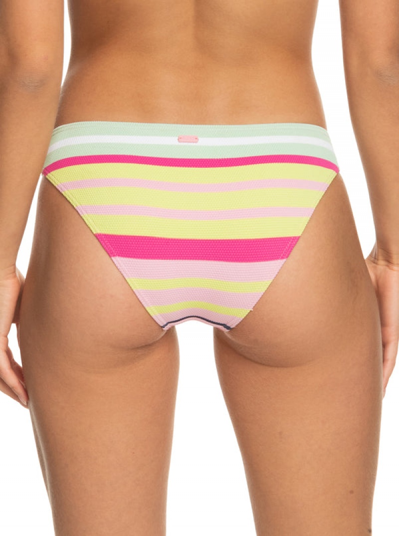 Roxy Stripe Soul Mid waist μπικίνι πάτο | 5279UQGWX