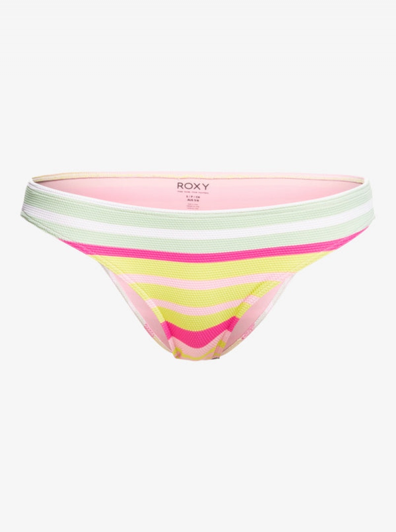 Roxy Stripe Soul Mid waist μπικίνι πάτο | 5279UQGWX