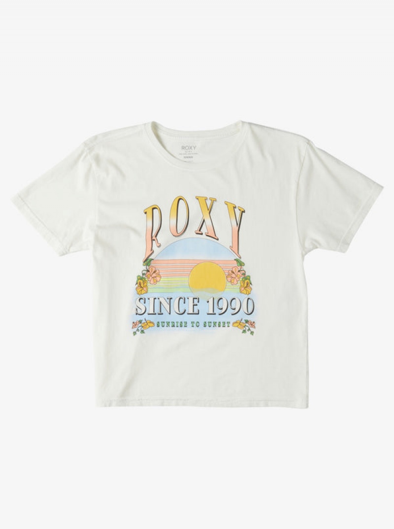 Roxy Sunrise To Sunset Oversized Boyfriend μπλουζακια για κοριτσια | 8951RCBNG