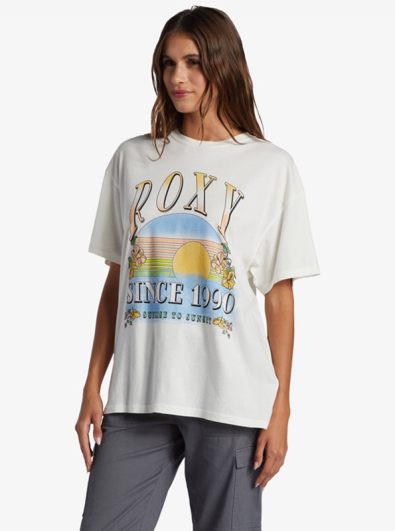 Roxy Sunrise To Sunset Oversized Boyfriend μπλουζακια | 4132EJLFU