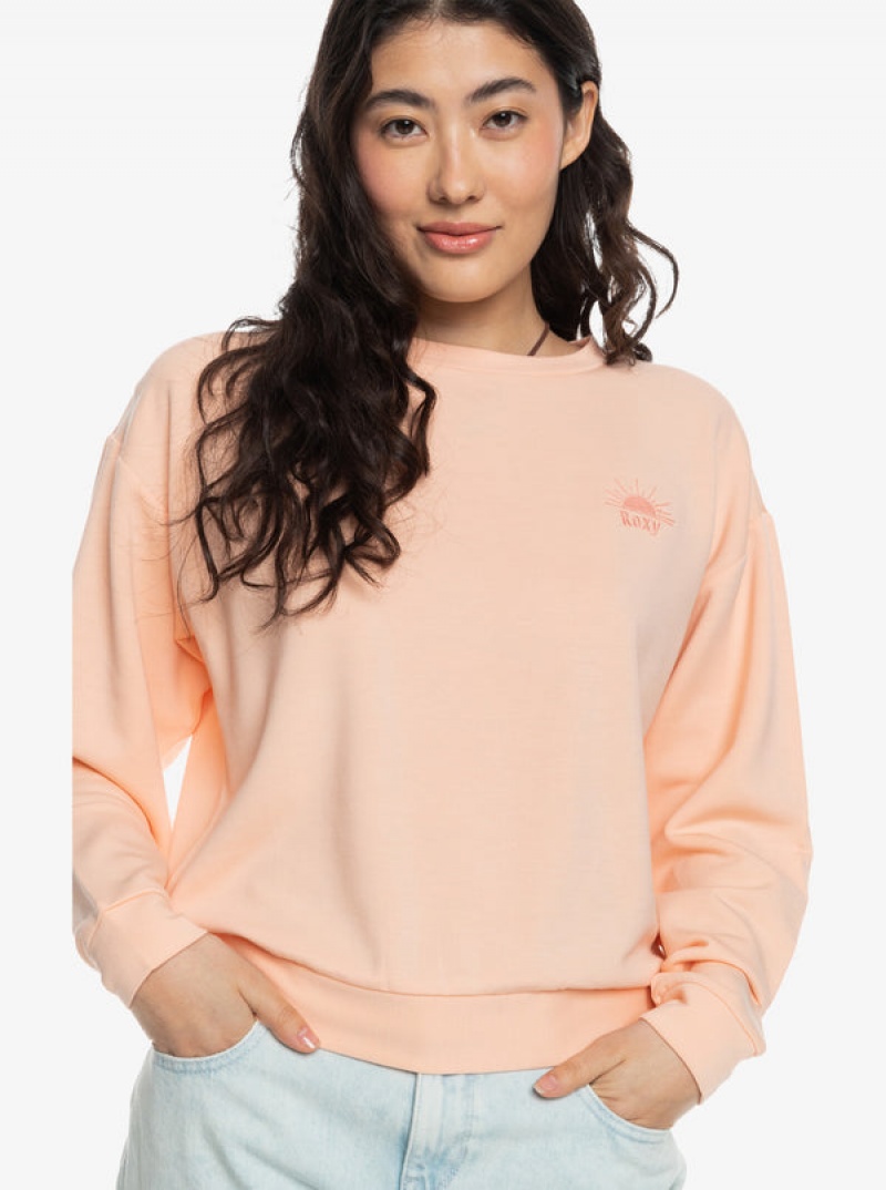 Roxy Surfing By Moonlight B Crew Neck Loungewear | 4736BYAKM