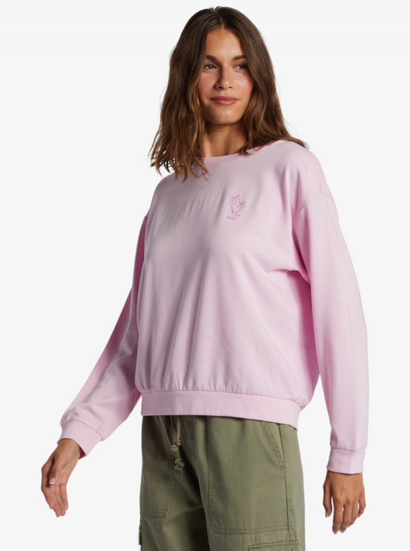 Roxy Surfing By Moonlight Crew Neck Loungewear | 9301TGAQJ