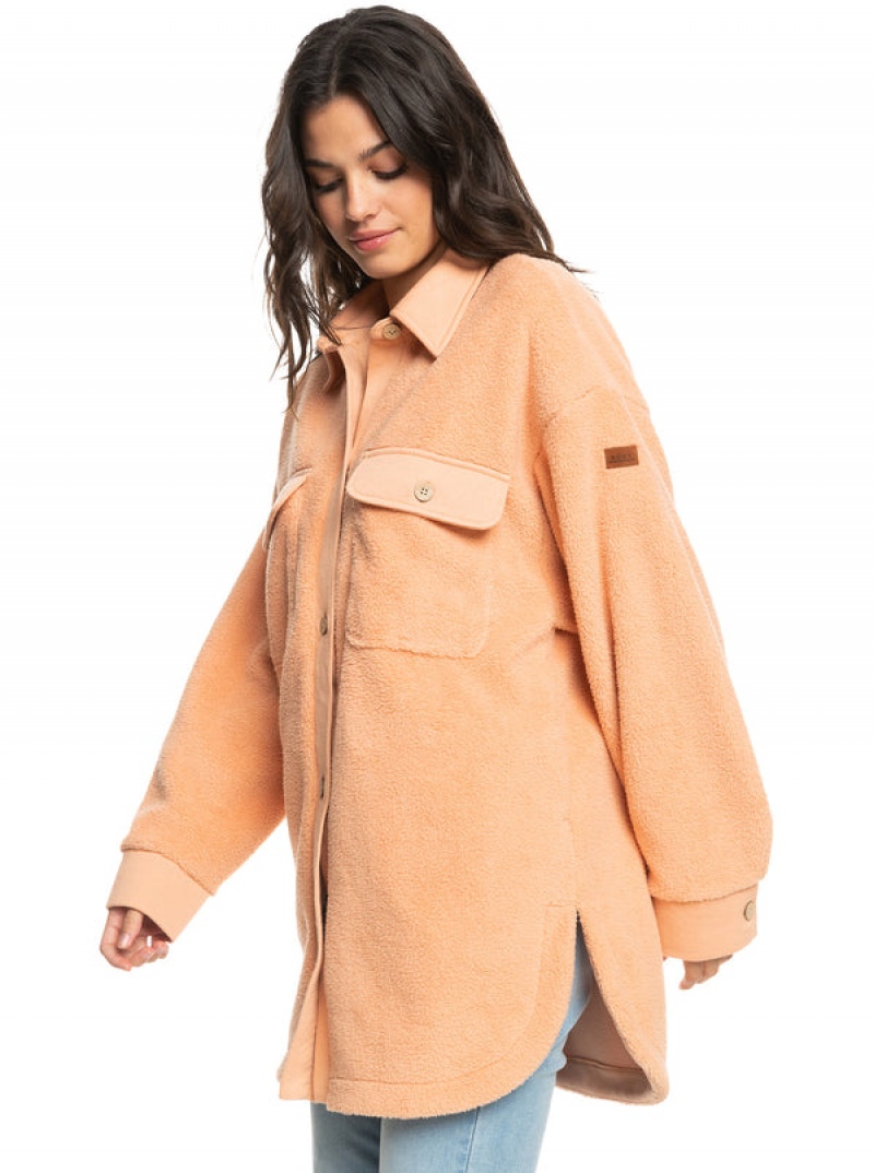 Roxy Switch Up Sherpa Fleece Φουτερ με Κουκουλα | 7259BAJTQ