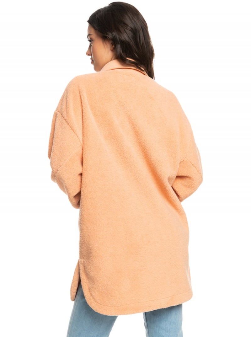 Roxy Switch Up Sherpa Fleece Φουτερ με Κουκουλα | 7259BAJTQ