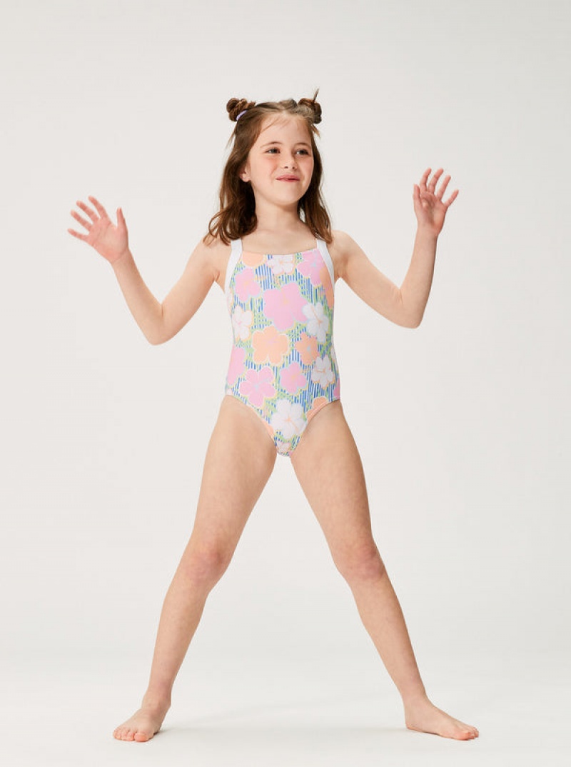 Roxy Tiny Flower One-Piece Μαγιο για κοριτσια | 9407AHKGF