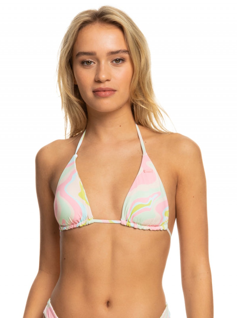 Roxy Tropics Hype Reversible Tiki Tri μπικίνι τοπ | 3912NBEIJ