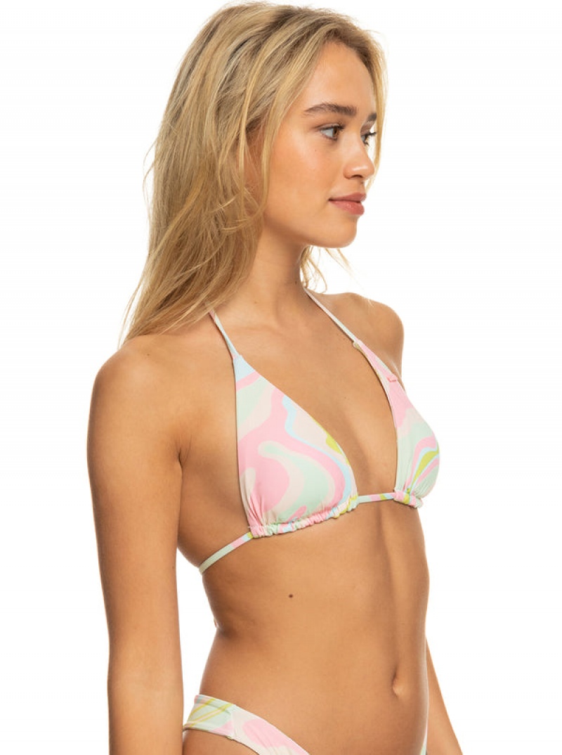 Roxy Tropics Hype Reversible Tiki Tri μπικίνι τοπ | 3912NBEIJ