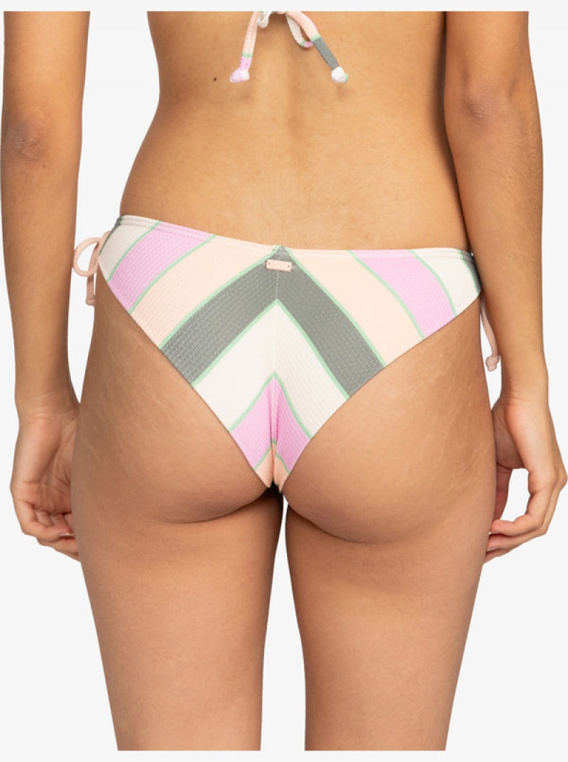 Roxy Vista Stripe Tie Side Cheeky μπικίνι πάτο | 8960NOAIC