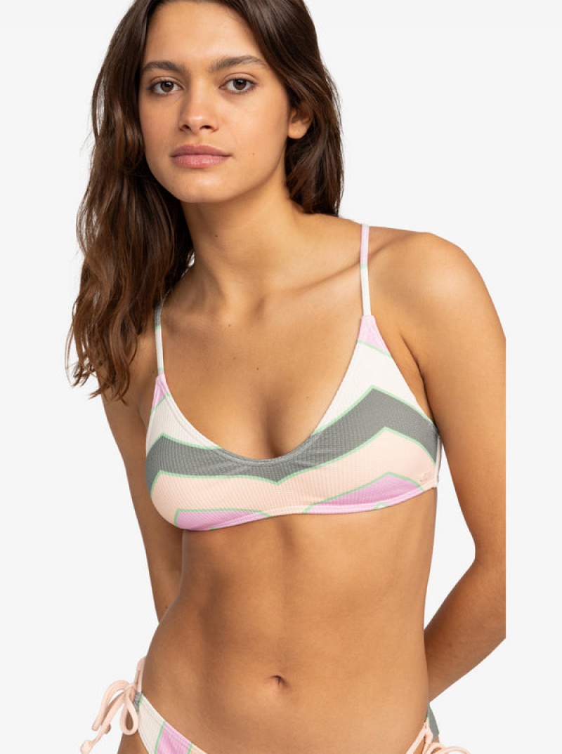 Roxy Vista Stripe strappy Bra μπικίνι τοπ | 1059QKMPX