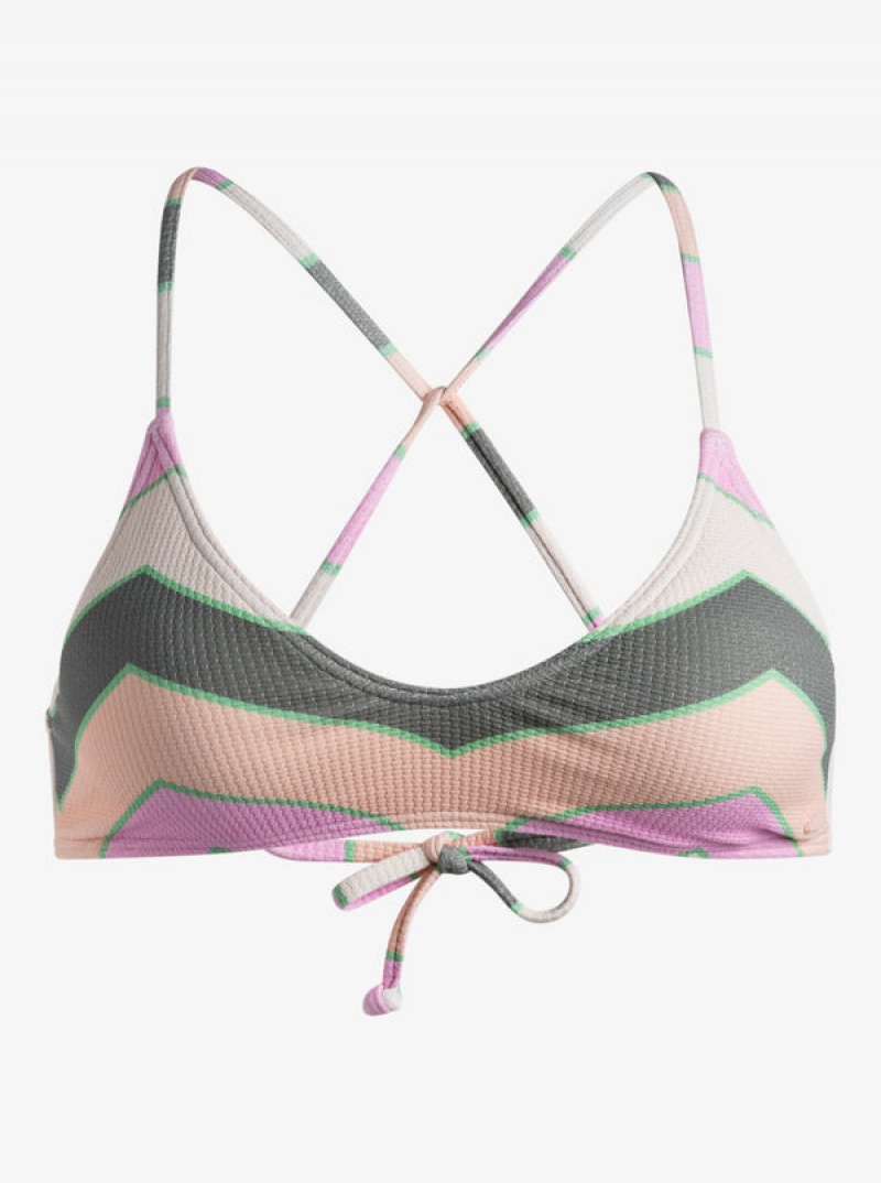 Roxy Vista Stripe strappy Bra μπικίνι τοπ | 1059QKMPX