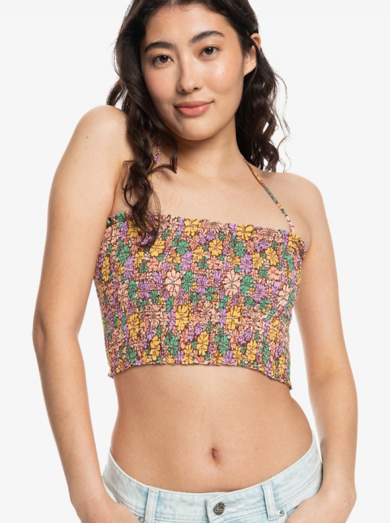 Roxy Warm Waters Ruched Bandeau Αριστος | 8053PSIEA