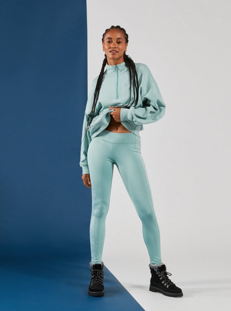 Roxy Waves Of Warmth Half-Zip Fleece Loungewear | 7316DZXMS