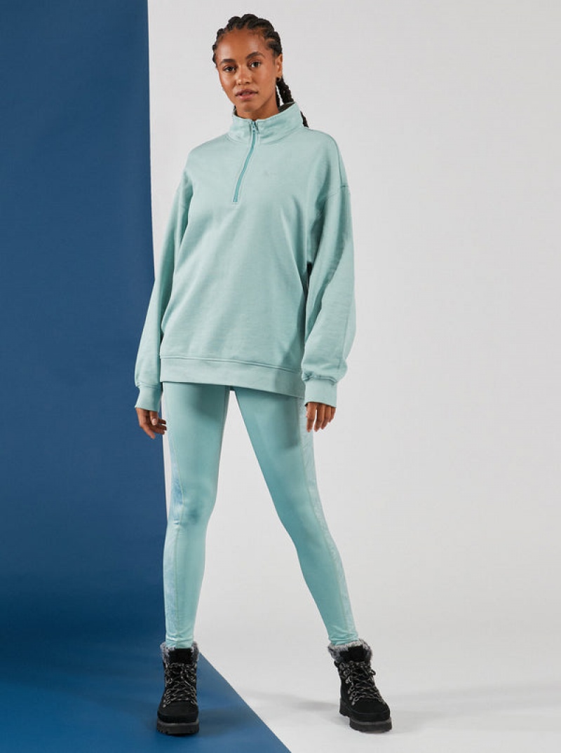 Roxy Waves Of Warmth Half-Zip Fleece Loungewear | 7316DZXMS