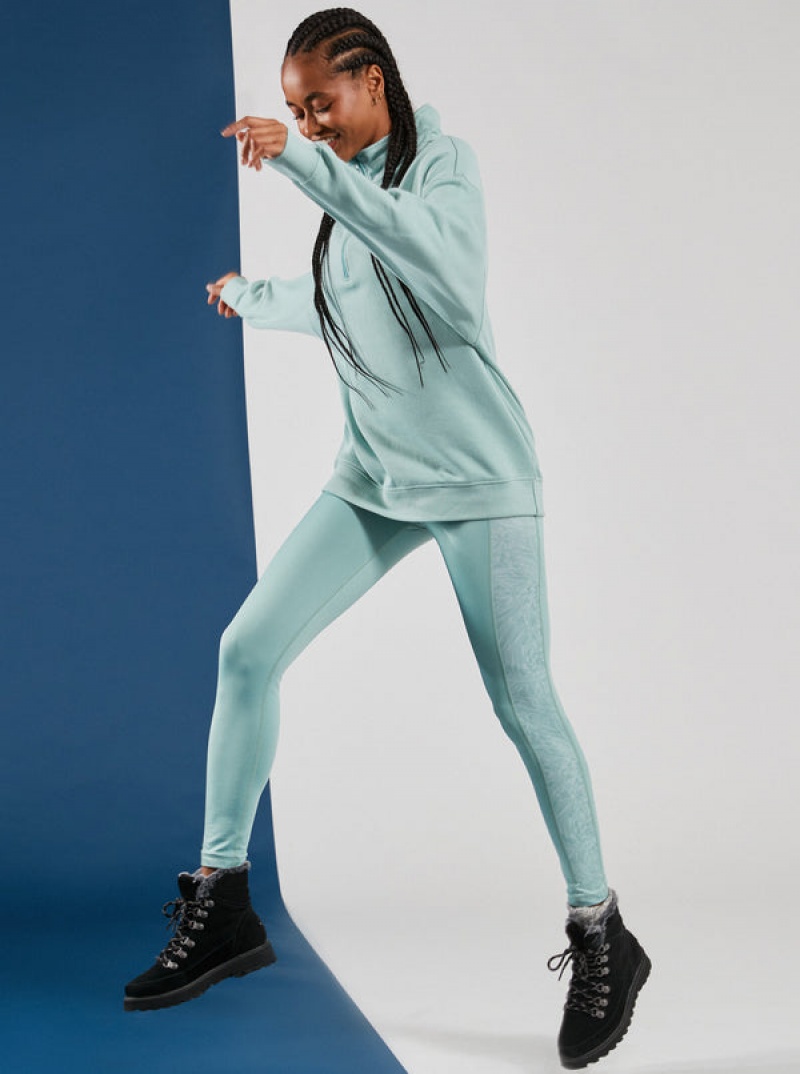 Roxy Waves Of Warmth Half-Zip Fleece Loungewear | 7316DZXMS