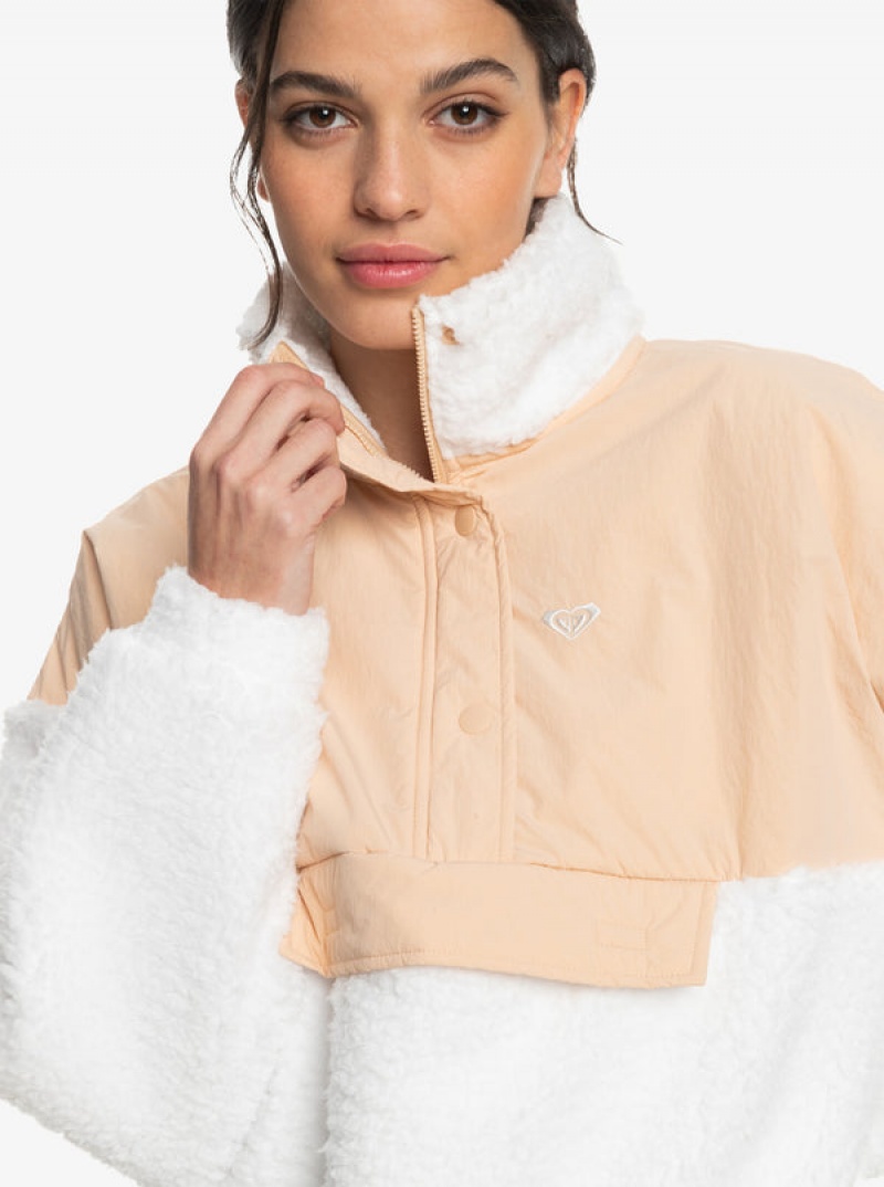 Roxy Waves Of Warmth Half-Zip Mock Neck Fleece Φουτερ με Κουκουλα | 6835MLRDB