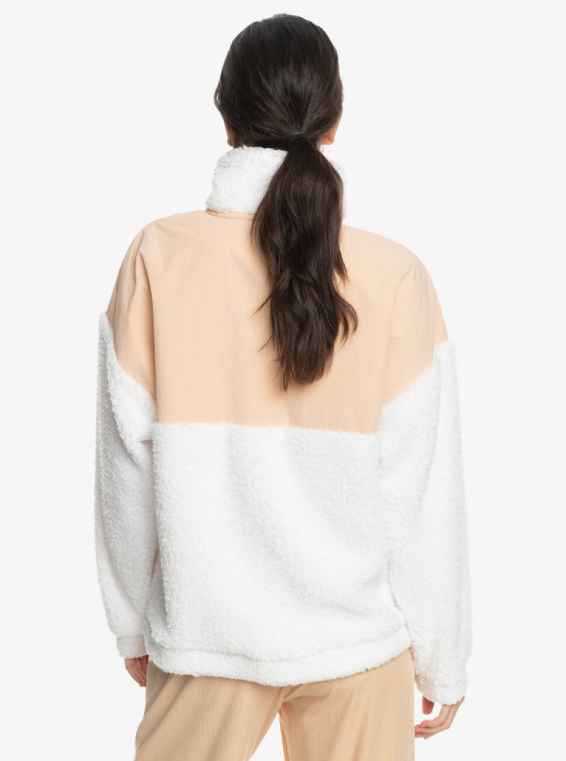 Roxy Waves Of Warmth Half-Zip Mock Neck Fleece Φουτερ με Κουκουλα | 6835MLRDB