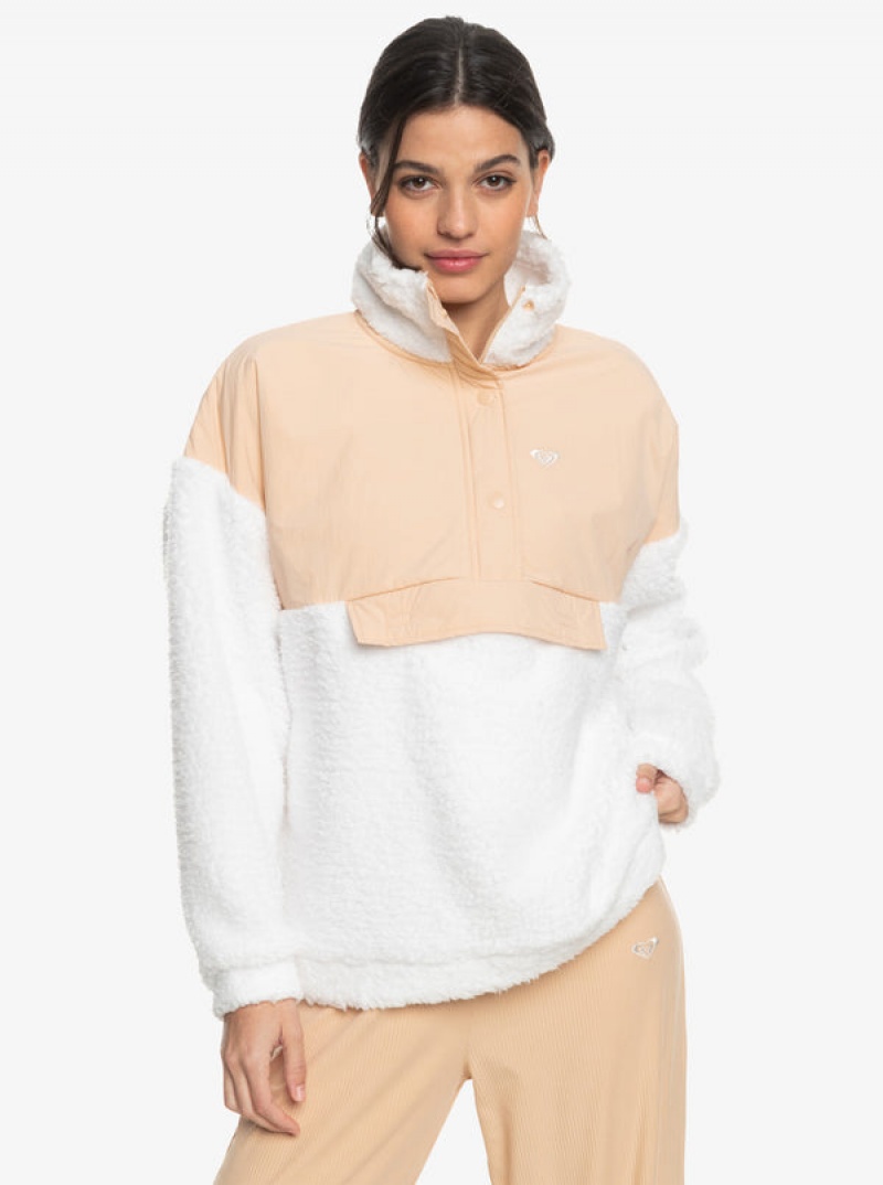 Roxy Waves Of Warmth Half-Zip Mock Neck Fleece Φουτερ με Κουκουλα | 6835MLRDB