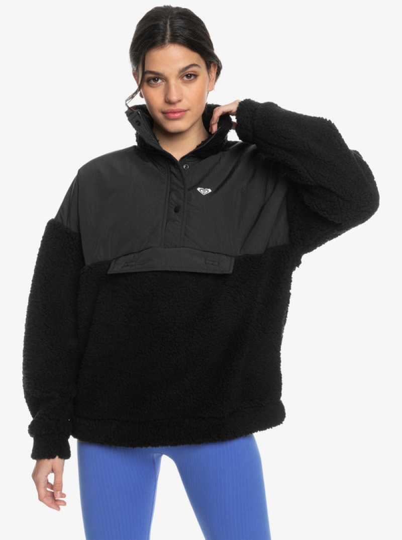 Roxy Waves Of Warmth Half-Zip Mock Neck Fleece Φουτερ με Κουκουλα | 5378DZTAK